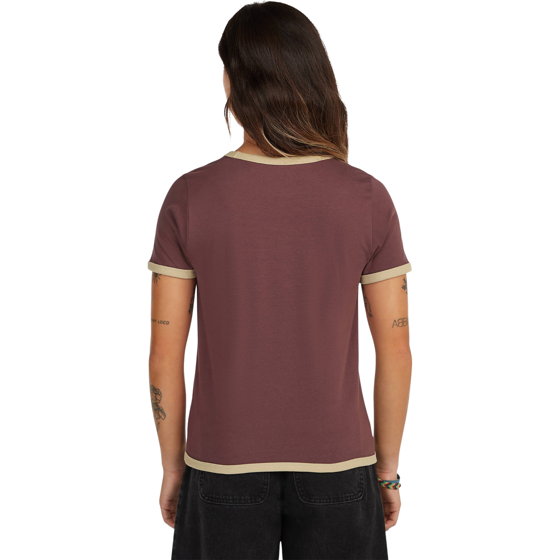 2026 O'Neill Womens O'riginals Front Print T-Shirt 1850277 - Purple Gray